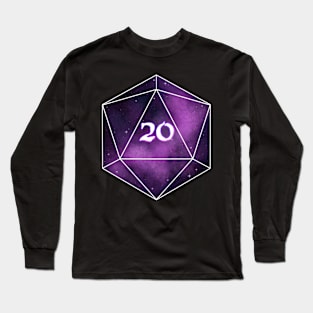 Purple Space D20 Long Sleeve T-Shirt